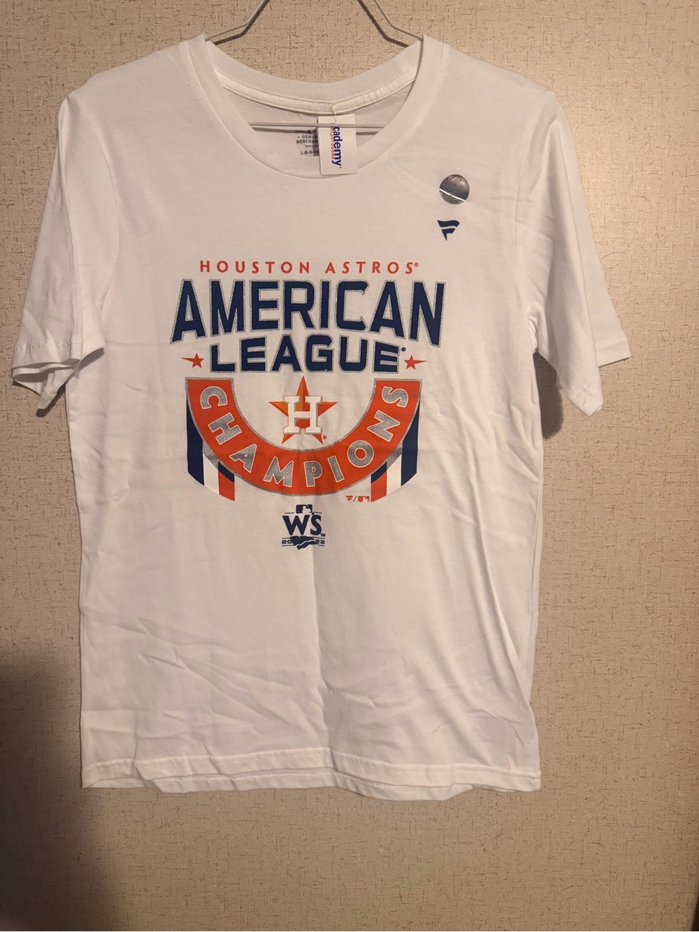 Genuine Merchandise Houston Astros White Blue & Orange American League Tee